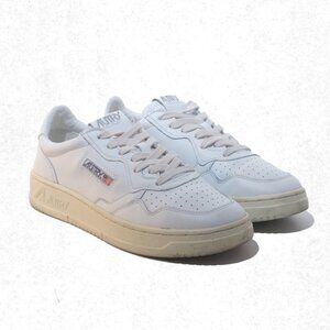 AUTRY Medalist Low-Top Bicolor Leather Sneakers Women's Size 40